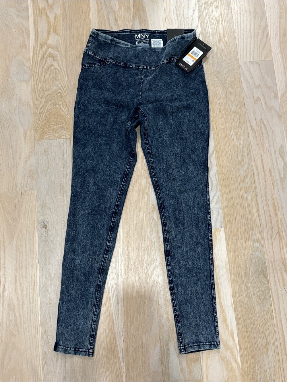 Marc New York Performance Women's Acid-Wash faux Skinny Jeans stretch